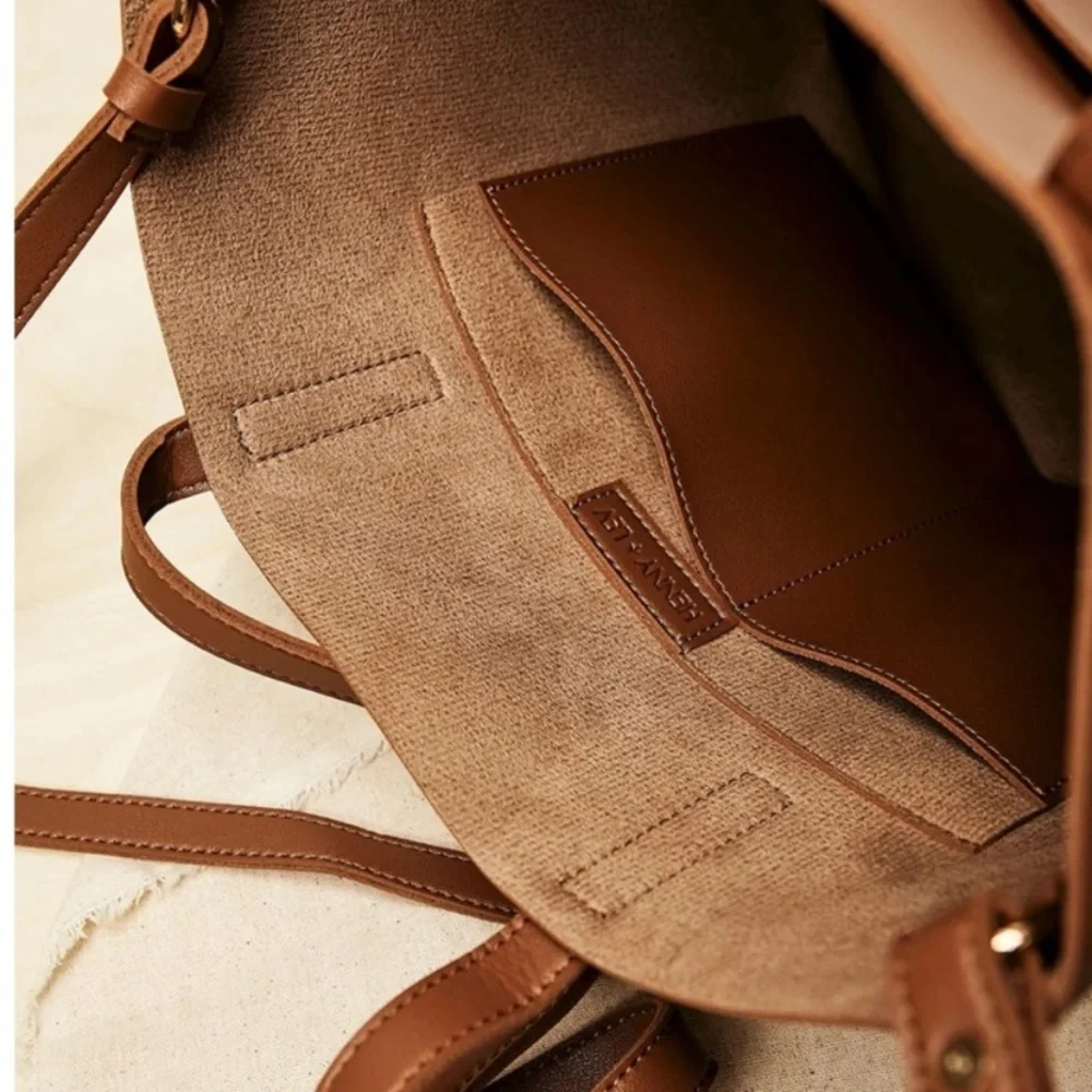 Henny & Lev Vegan Leather Crossbody Tote Bag - NWT - Picture 6 of 10